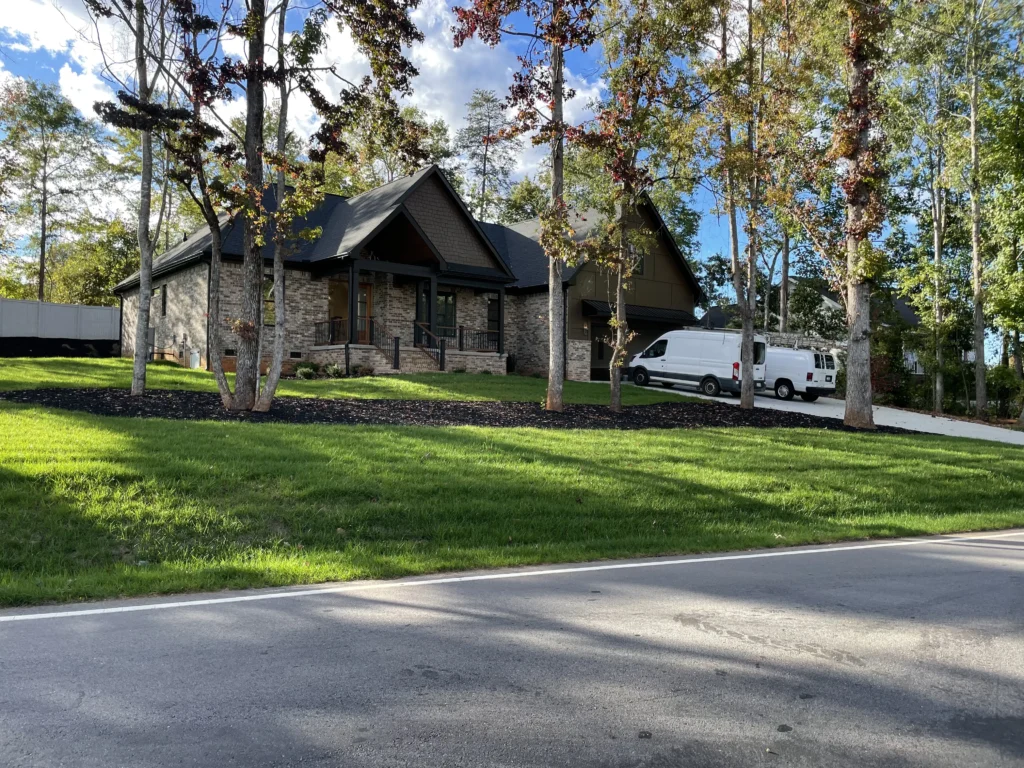 after image of a residential landscaping project